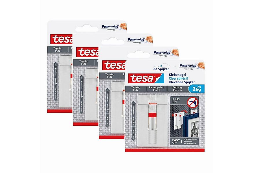 tesa Klebehaken Klebenagel mit max. 2 kg Haltekraft für Bilder - verstellba günstig online kaufen