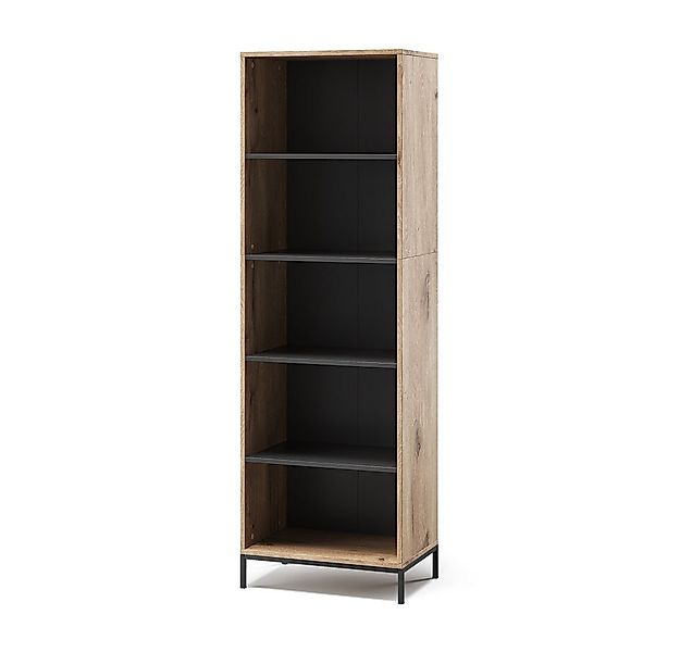 Vicco Bücherregal Eliza, Viking Oak, 60 x 180 cm mit 5 Fächern günstig online kaufen