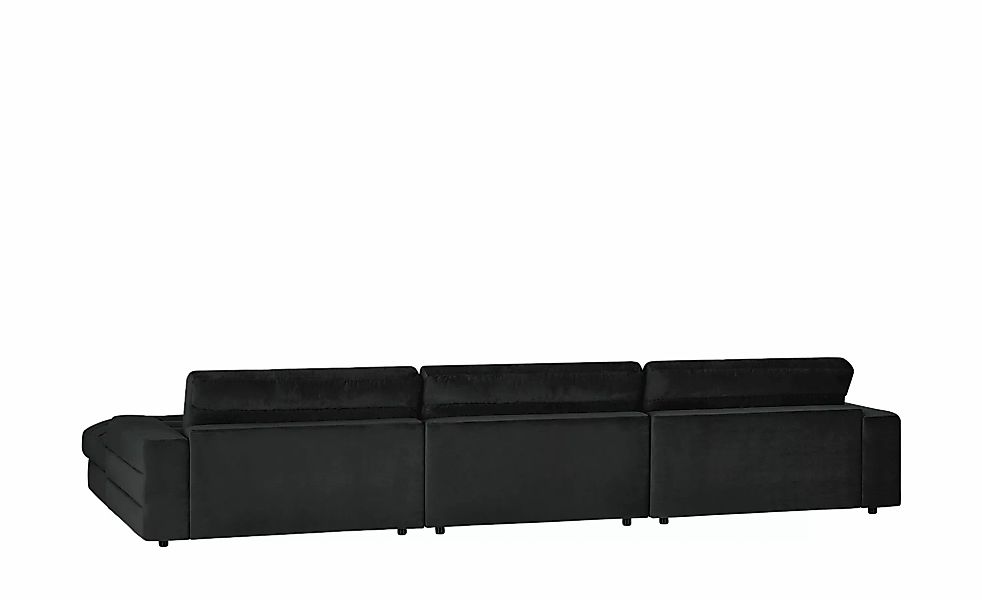 Ecksofa Samt  Scarlatti ¦ schwarz ¦ Maße (cm): B: 416 H: 83 T: 205.0 Polste günstig online kaufen