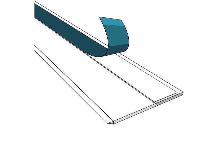 Nobily Fensterleiste PVC-Flachleiste, 80mm mit Lippe,selbstklebend, Zierlei günstig online kaufen