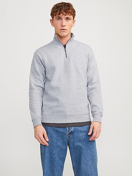 Jack & Jones Sweatshirt "JJEBRADLEY SWEAT HALF ZIP NOOS", mit Troyer Kragen günstig online kaufen