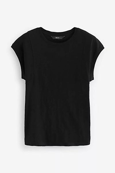 Next T-Shirt Kurzärmeliges Slub T-Shirt mit Rundhalsausschnitt (1-tlg) günstig online kaufen