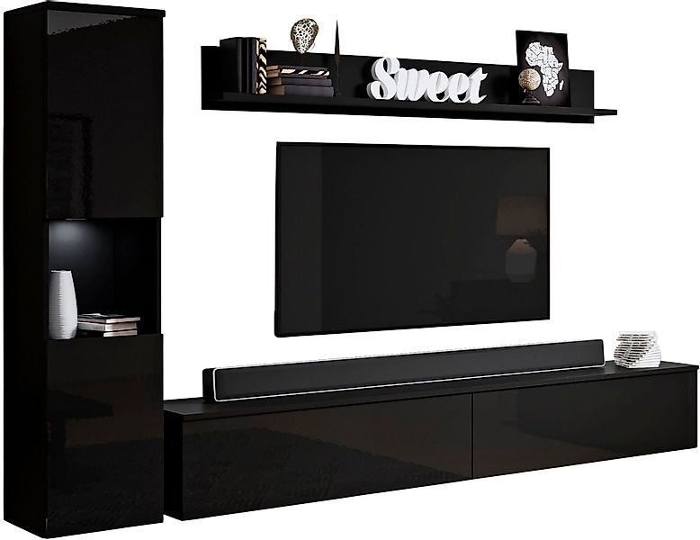 INOSIGN Wohnwand PARIS, Vitrine Türanschlag links/rechts günstig online kaufen