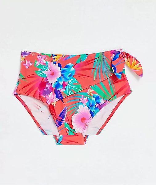 Figleaves – Bora Bora – Bauchformendes Bikiniunterteil in Sonnenuntergang-R günstig online kaufen