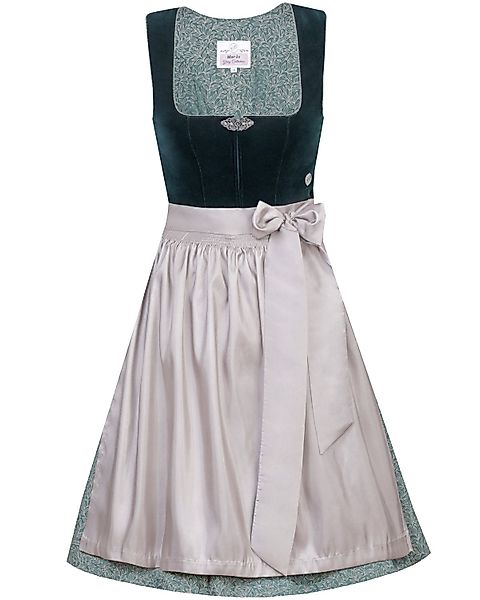 MarJo Dirndl 'Elisabeth' Samt 697758, Jadegrün günstig online kaufen