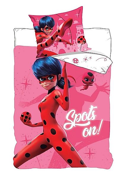 Miraculous - Ladybug Kinderbettwäsche Miraculous Ladybug Cat Noir Kinderbet günstig online kaufen