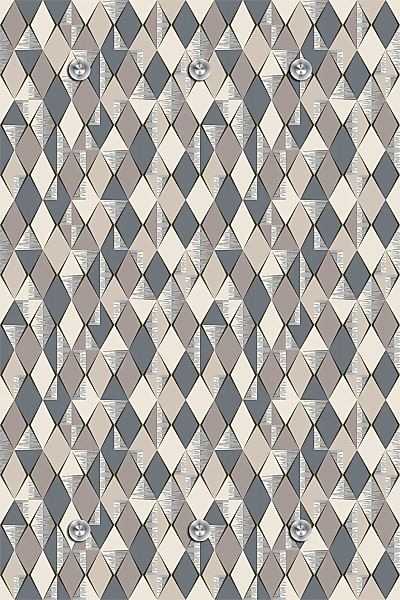 queence Garderobenleiste "Rauten" mit 6 Haken, 80 x 120 cm günstig online kaufen