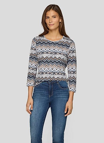 Rabe 3/4-Arm-Shirt mit grafischem Muster günstig online kaufen