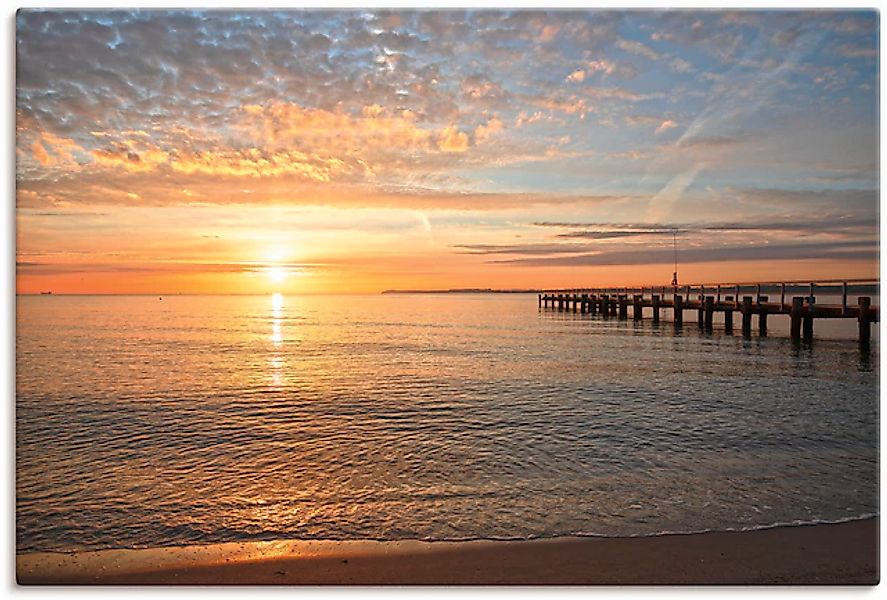 Artland Wandbild »Früh morgens an der Ostsee« Bilder vom Sonnenuntergang & günstig online kaufen