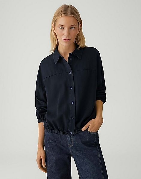 OPUS Hemdbluse FYNAMO aus weicher Lyocell Qualität Lockere Passform, ovaler günstig online kaufen