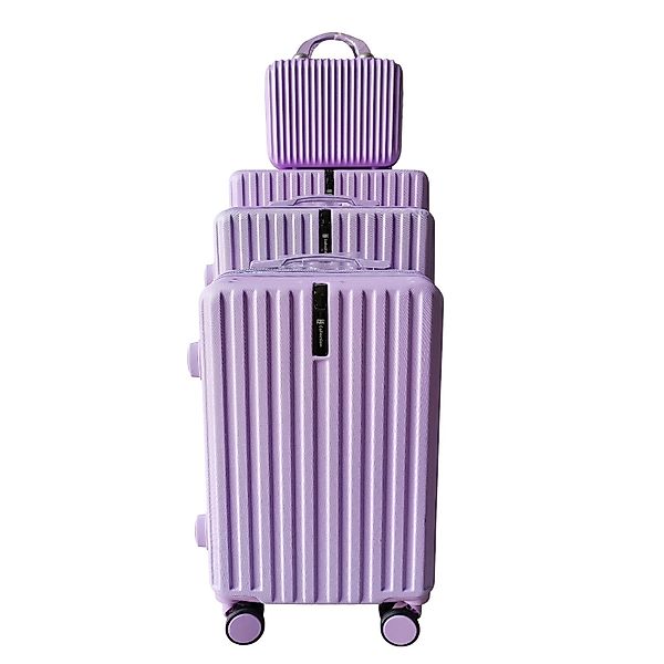 NTK-Collection Hartschalen-Trolley Hartschalenkoffer 4er-Set Leandra Lila, günstig online kaufen