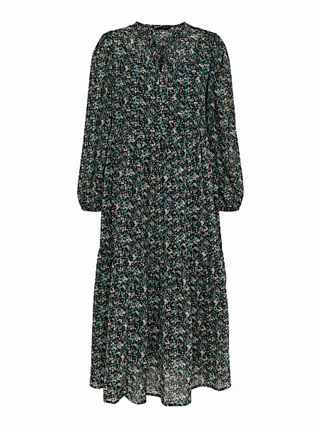 ONLY Onlstar Ls Wide Sleeve Maxi Dress Wvn Maxikleid Damen Grün günstig online kaufen