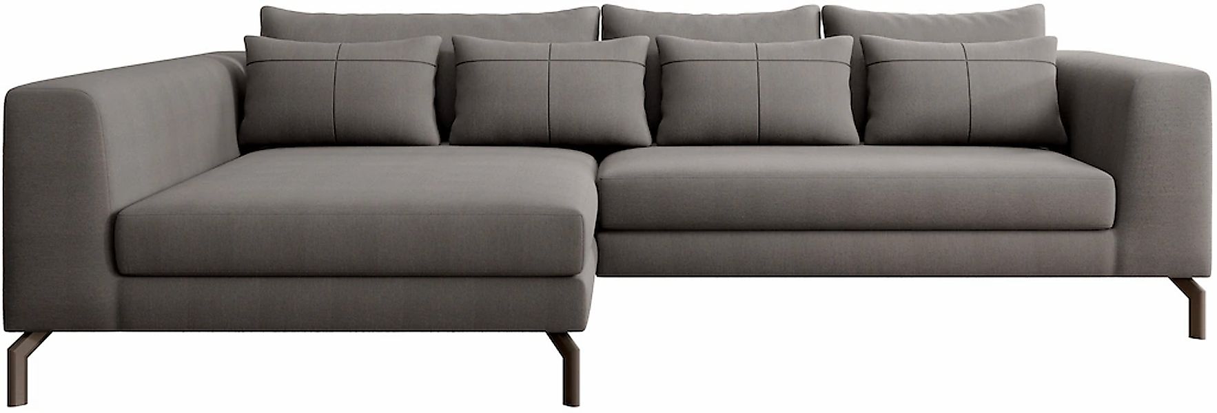 Home affaire Ecksofa "Cross, mit softem Sitz, L-Form, wendbare Zierkissen, günstig online kaufen