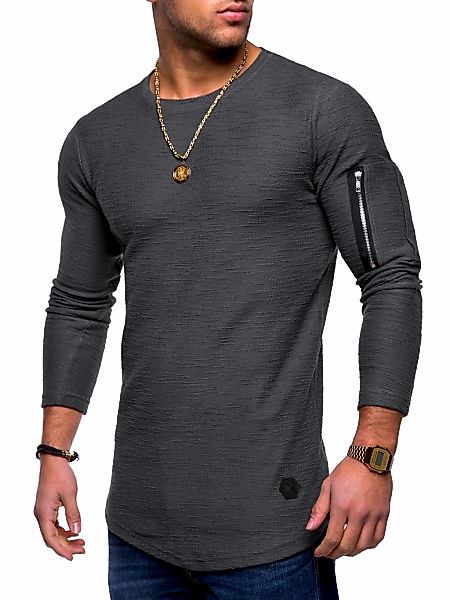 behype Sweatshirt "JESPER", mit cooler Armtasche günstig online kaufen