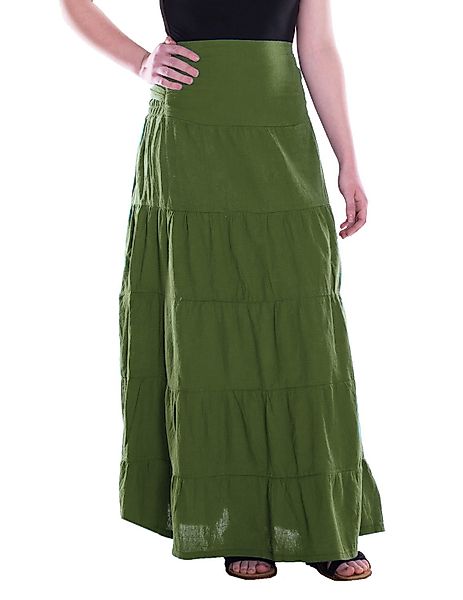 Vishes Maxirock Damen Maxi-Rock Baumwolle Vintage, günstig online kaufen