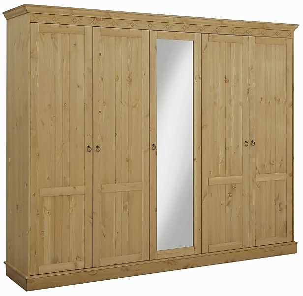 Home affaire Drehtürenschrank "Indra", (3 Breiten: 100/145/233 cm H/T ca.18 günstig online kaufen