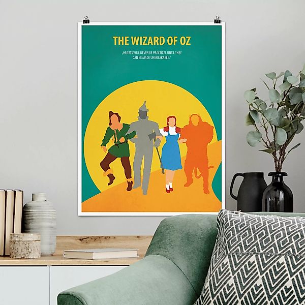 Poster Kinderzimmer - Hochformat Filmposter The Wizard of Oz günstig online kaufen