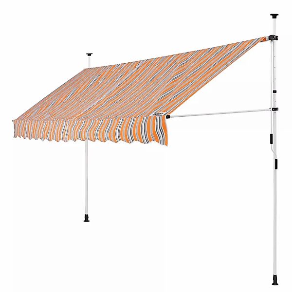 Klemmmarkise Orange/Schwarz/Weiß 400cm günstig online kaufen