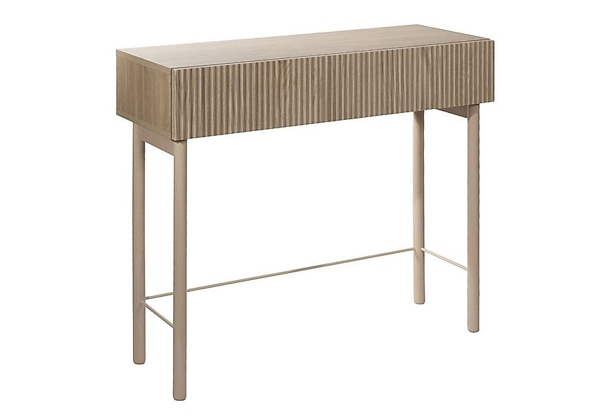 Selsey Konsolentisch NOLIE, mit Schublade, geriffelter Front und Holzbeinen günstig online kaufen