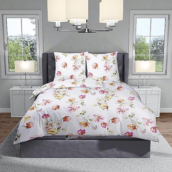 TRAUMSCHLAF Bettwäsche Mohnblume, Jersey, 2 teilig, günstig online kaufen