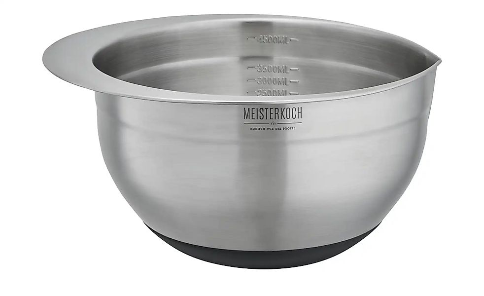 Meisterkoch Schüssel 4 5 Liter   ¦ silber ¦ Edelstahl ¦ Maße (cm): H: 14  Ø günstig online kaufen