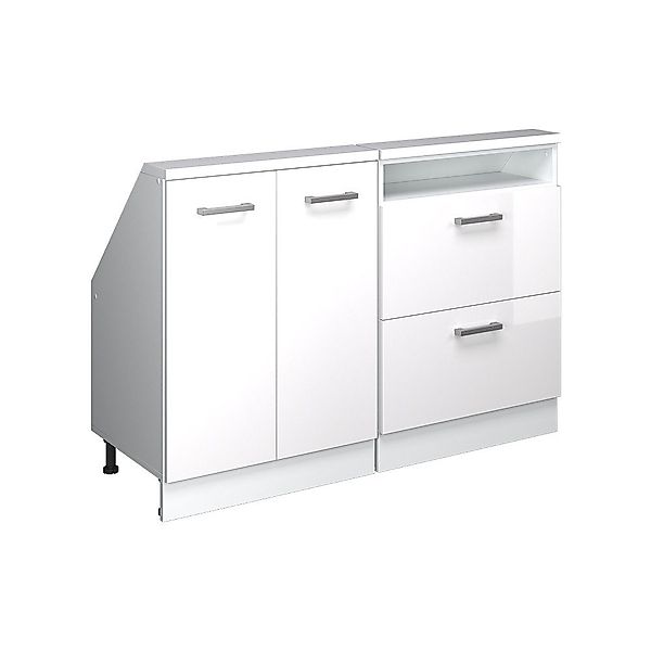 Vicco Unterschrank R-Line, Weiß Hochglanz/Weiß, 120 günstig online kaufen