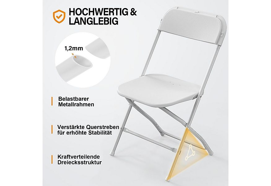 VINGLI Klappstuhl Klappstühle 2er/4er/6er/8er/10/12er Set, Gartenstuhl (6 S günstig online kaufen