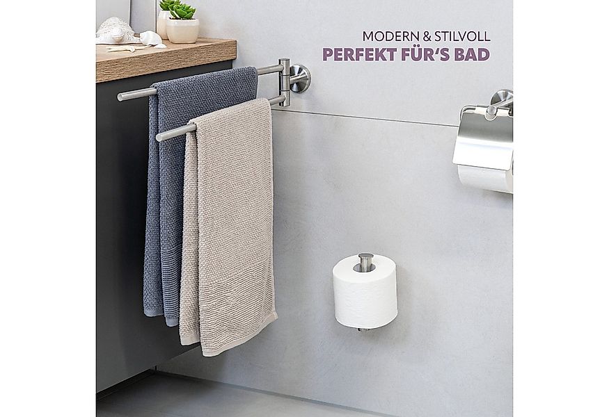 bremermann Toilettenpapierhalter Bad-Serie PIAZZA - 2in1 inkl. Klebeset, au günstig online kaufen