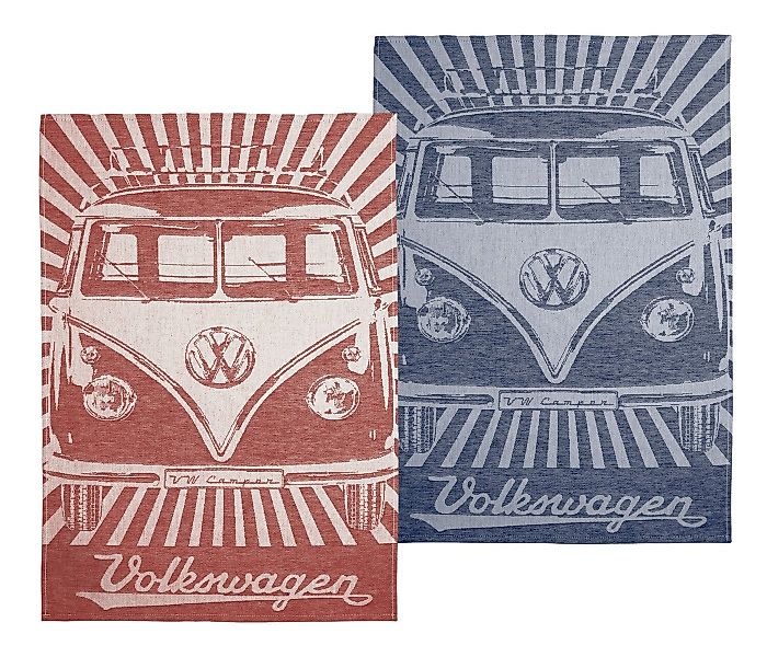 VW Collection by BRISA Geschirrtuch Volkswagen Küchentuch im T1 Bulli Bus D günstig online kaufen
