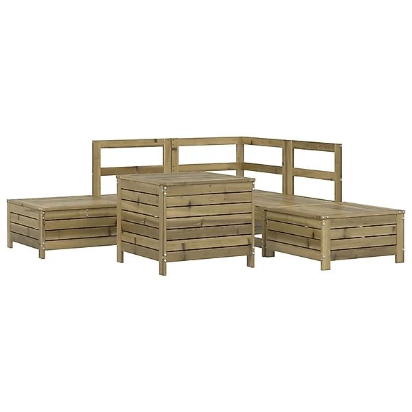 vidaXL 6-Tlg Garten-Sofagarnitur Kiefernholz Imprägniert 3250707 günstig online kaufen