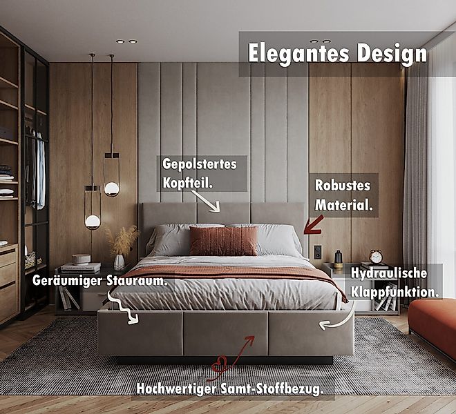 thematys Polsterbett FDM Stauraumbett 90x200, 120x200, günstig online kaufen