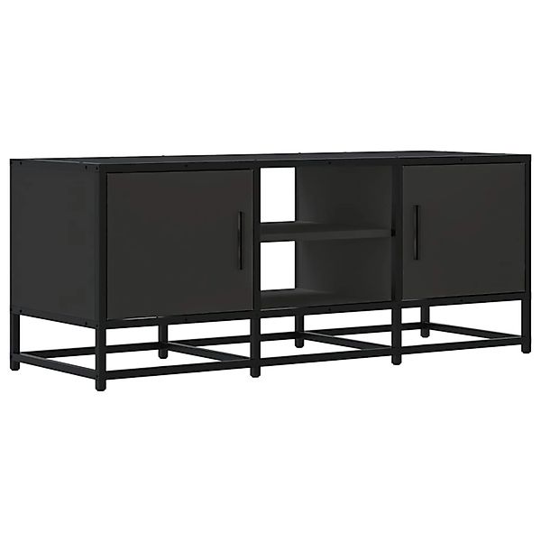 vidaXL TV-Schrank Schwarz 100x35x41 cm Holzwerkstoff und Metall 848834 günstig online kaufen