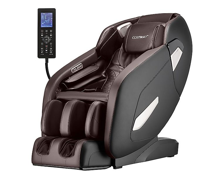 COSTWAY Massagesessel, mit Wärme-&Liegefunktion, Ganzkörper Zero Gravity günstig online kaufen