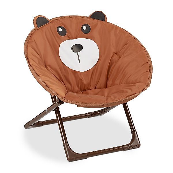 relaxdays Campingstuhl Faltbarer Moonchair für Kinder, günstig online kaufen
