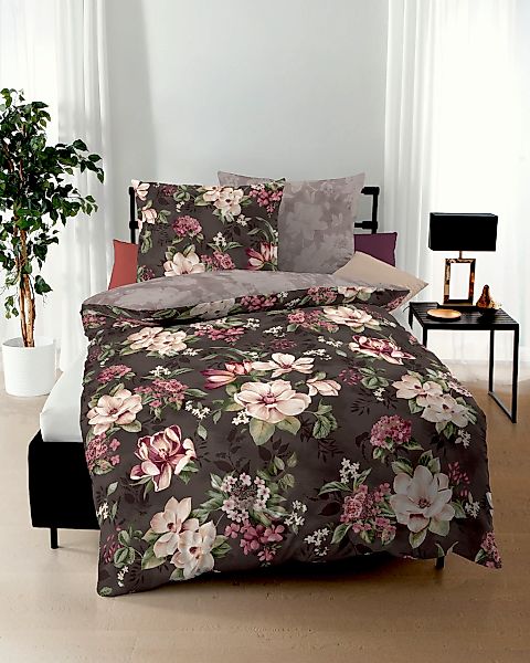 Kaeppel Wendebettwäsche "Magnolia" 2 Stk. tlg. Mit Blumenmuster günstig online kaufen