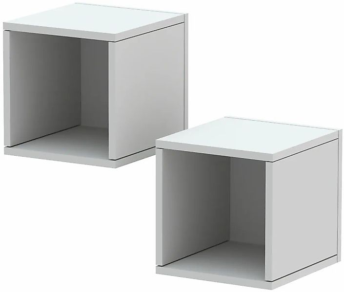 INOSIGN Wandregal "Infinity" Set, 2 kleine Würfelregale, 2 Stk. tlg. Würfel günstig online kaufen