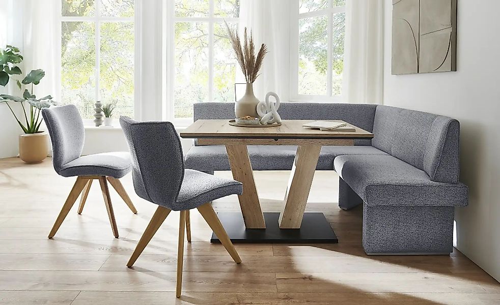 Eckbank  Paris ¦ grau ¦ Maße (cm): B: 206 T: 158.0 Bänke > Eckbänke - Höffn günstig online kaufen