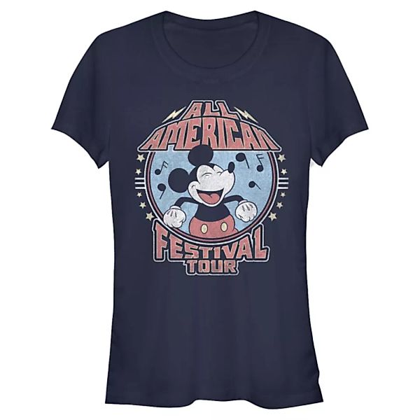 Disney - Micky Maus - Micky Maus American Tour - Frauen T-Shirt günstig online kaufen