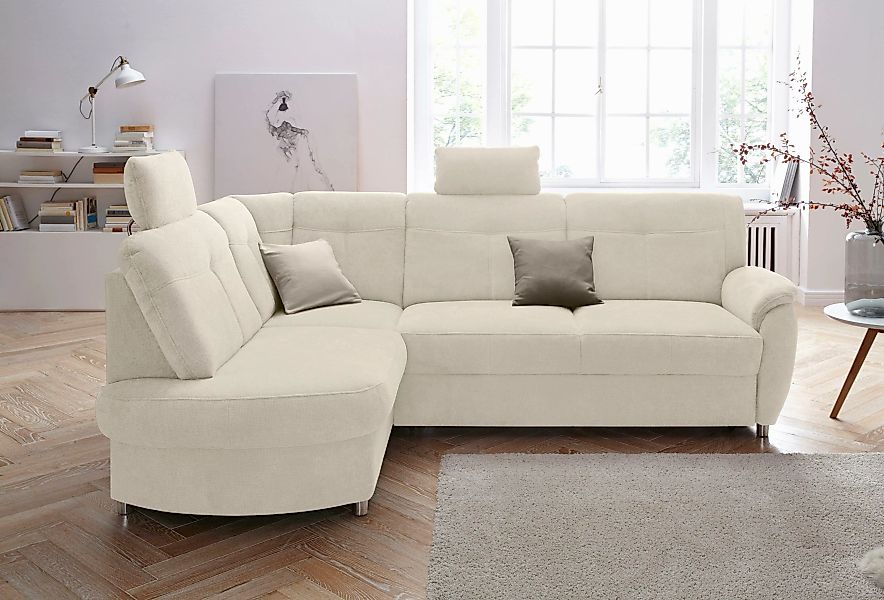 sit&more Ecksofa "Pandora L-Form", wahlweise mit Bettfunktion und Bettkaste günstig online kaufen