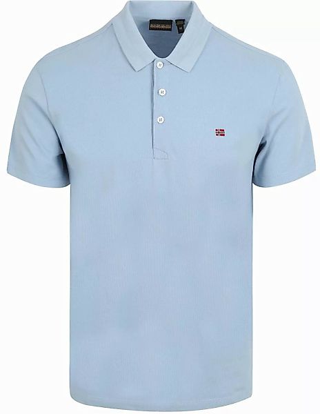 Napapijri Ealis Poloshirt Chambray Blau - Größe M günstig online kaufen