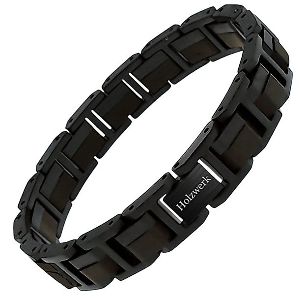 Holzwerk Edelstahlarmband Designer Holz Armband, Armkette Gliederarmband, H günstig online kaufen