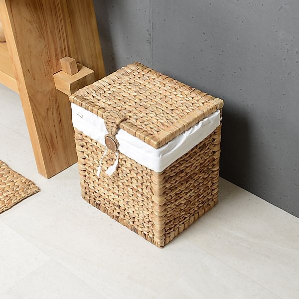 wohnfreuden Aufbewahrungskorb Korb Bitbox aus Wasserhyazinthe günstig online kaufen