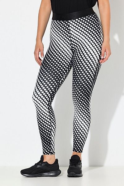 Ulla Popken Leggings Sport-Leggings Punkte schnelltrocknend Elastikbund günstig online kaufen