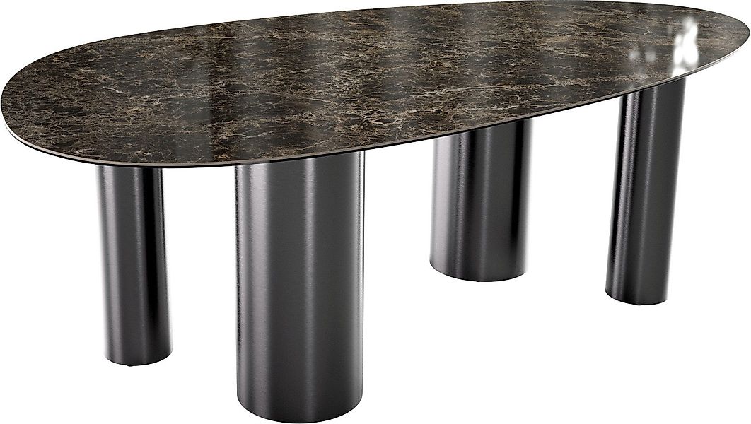 DELIFE Esstisch Edge, Oval Keramik Laminam® günstig online kaufen