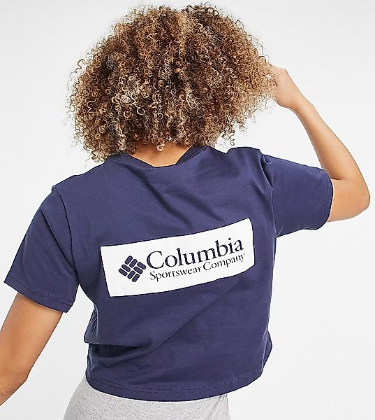 Columbia – North Cascades – Kurz geschnittenes T-Shirt mit Rückenprint in M günstig online kaufen