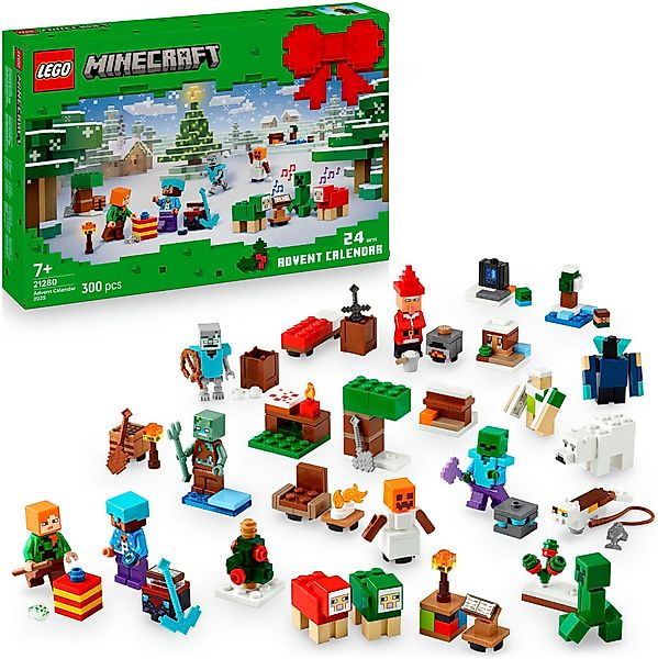 LEGO® Spielzeug-Adventskalender Spielbausteine, (21280), LEGO Minecraft günstig online kaufen
