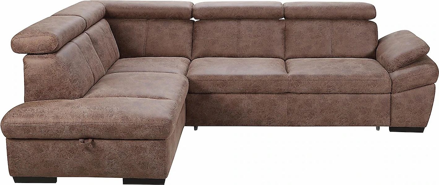 exxpo - sofa fashion Ecksofa "Salerno, Funktionssofa, hoher Sitzkomfort, Br günstig online kaufen