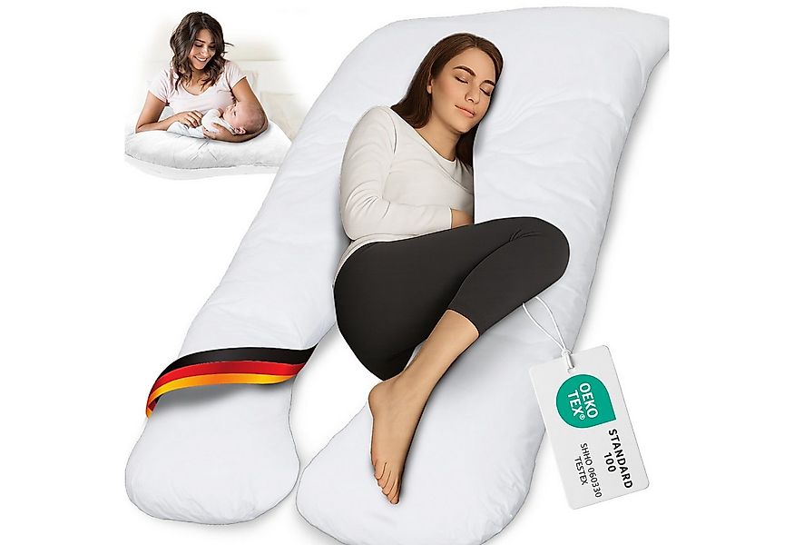 ELONEO Stillkissen Schwangerschaftskissen XXL, Seitenschläferkissen, Pregna günstig online kaufen