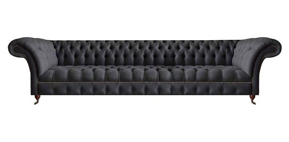 Xlmoebel Chesterfield-Sofa Elegante Schwarze Chesterfield Polstermöbel Desi günstig online kaufen