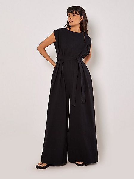 Apricot Jumpsuit Wide Leg Jumpsuit mit Bindegürtel günstig online kaufen
